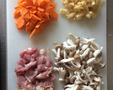 鶏としめじの炊き込みごはん作り方1写真