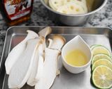 秋鮭の焼き漬け、メープルかぼす風味作り方2写真