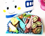 年長息子のキャラ弁☆仮面ライダービルド作り方6写真