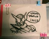 仮面ライダービルドケーキプレート作り方4写真