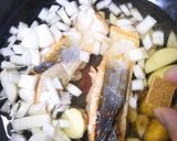 フライパンで10分☆鮭の具だくさんスープ作り方2写真