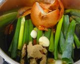 ソーキ（豚軟骨）と栗の煮物作り方1写真