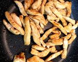 鳥胸肉ともやしのチンジャオロース風作り方9写真