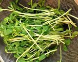 豆苗とにんにくの中華炒め 3分で完成作り方1写真