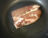 柚子胡椒味噌で漬けた豚肩ロースのステーキ作り方4写真