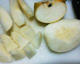レンジでほっこり梨作り方1写真