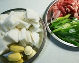 生姜たっぷり大根の生姜味噌煮作り方1写真