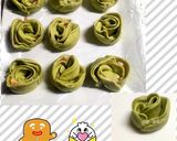 抹茶入り♡手作り皮deバラの花の餃子♪作り方7写真