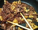 味が濃い～牛肉とれんこんの旨甘辛作り方4写真