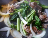 小松菜と豚肉のコク旨炒め♡カレー風味♪作り方5写真