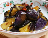 簡単おかず♪なすの甘辛黒酢炒め作り方4写真