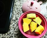 かぼちゃとベーコンのクリームチーズサラダ作り方2写真