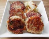 うどんチーズつくねハンバーグ！作り方5写真