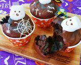 ハロウィンカラーの♥おばけカップケーキ作り方8写真