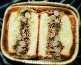 トッポギ入り♡♡豚肉生姜焼きサンドイッチ作り方7写真