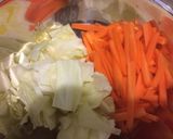 夏の余ったそうめんon野菜炒め!!作り方1写真