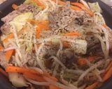 夏の余ったそうめんon野菜炒め!!作り方6写真