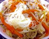 夏の余ったそうめんon野菜炒め!!作り方11写真