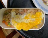 レンジクリームハヤシ味オムライス弁当作り方13写真