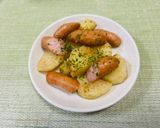 じゃがいもとソーセージの旨だし炒め作り方4写真