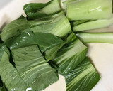 簡単 放置！チンゲン菜と厚揚げの炒め物作り方1写真