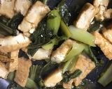 簡単 放置！チンゲン菜と厚揚げの炒め物作り方8写真