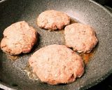 普通仕様ハンバーグ。作り方4写真