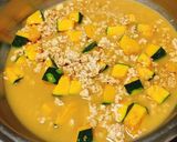 かぼちゃ そぼろ 味噌炊き込みご飯 QC作り方5写真