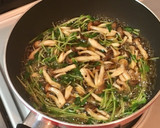 厚揚げの 豆苗＊しめじ＊メープルあんかけ作り方4写真