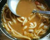 本日の朝 カレー煮込みうどん作り方3写真