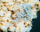 納豆しらす炒飯（チーズと海苔のっけ）作り方4写真
