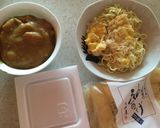 冷やし中華の麺で！納豆カレーアレンジ作り方1写真
