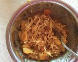 冷やし中華の麺で！納豆カレーアレンジ作り方3写真