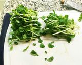 ヘルシー！豆苗と豚バラの中華風レンジ蒸し作り方1写真