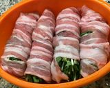 ヘルシー！豆苗と豚バラの中華風レンジ蒸し作り方3写真