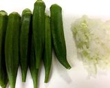 オクラのカレー風味ロールバーグ作り方1写真