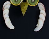 ハロウィンに果物でフクロウをつくろう作り方4写真