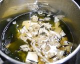 簡単！ひじきワカメ舞茸豆腐のお味噌汁作り方2写真