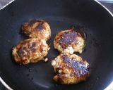 えのきだけ入り鶏つくねの照焼き作り方5写真