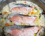 ご飯で簡単♪鮭とシメジの豆乳ドリアもどき作り方8写真