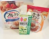 糖質オフ＊オールブランでダイエット朝食作り方1写真