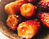 【簡単】大葉とチーズのくるりちくわ焼き♡作り方7写真