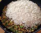 セロリとコーンと牛肉の炊き込みごはん作り方6写真