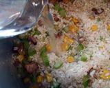 セロリとコーンと牛肉の炊き込みごはん作り方9写真