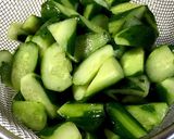 娘の好きなキュウリの麺つゆ漬け作り方1写真