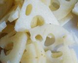 ３ステップつくおき！蓮根のたらこマヨ作り方1写真