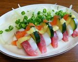 節約☆だけど豪華！ストライプのっけ盛り作り方7写真