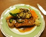 トンテキならぬ、豚ロース肉の照り焼き♪作り方6写真