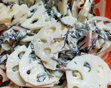 蓮根とひじきのシャキシャキサラダ作り方5写真