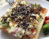 リメイク*ポテサラの海苔胡麻和トースト作り方4写真